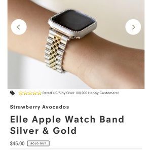 Brand new silver and gold Apple Watch band